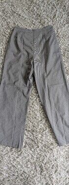 Amalli Talli Brown/Cream Plaid Wide Leg Dress Pants